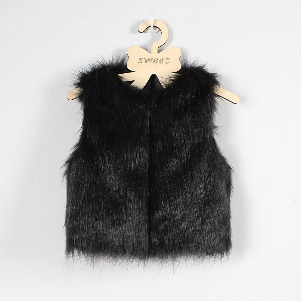 Children’s Faux Fur Vest - # BAAA61110022 & GIAA21210058