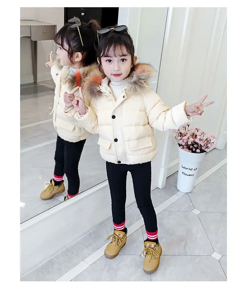 Children’s Thickened Down Cotton Jacket - # BAAA61110019 & GIAA21210049 & BOAA11210009