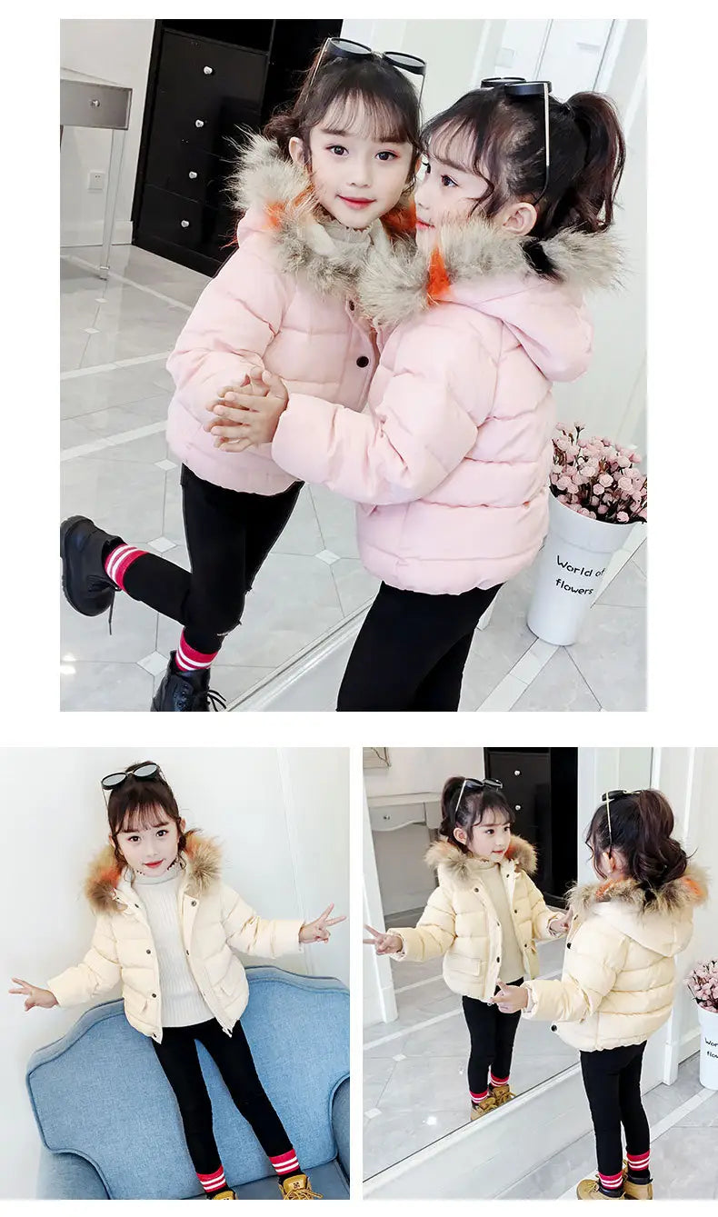 Children’s Thickened Down Cotton Jacket - # BAAA61110019 & GIAA21210049 & BOAA11210009
