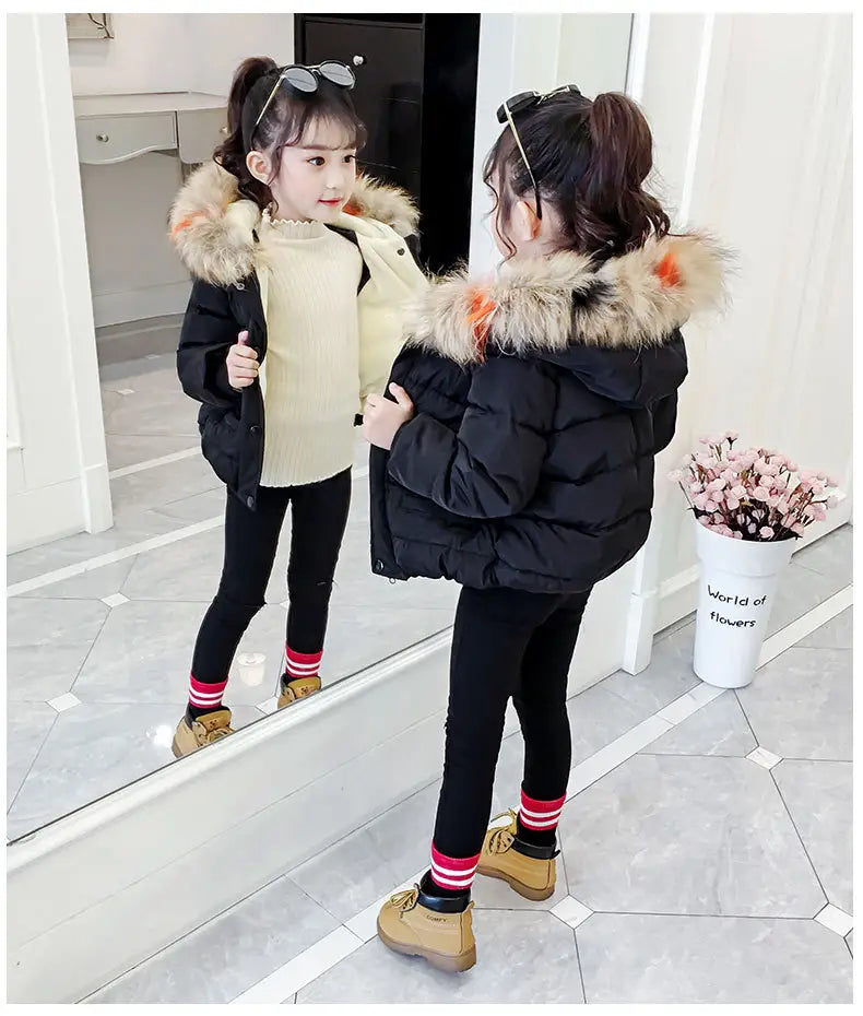 Children’s Thickened Down Cotton Jacket - # BAAA61110019 & GIAA21210049 & BOAA11210009
