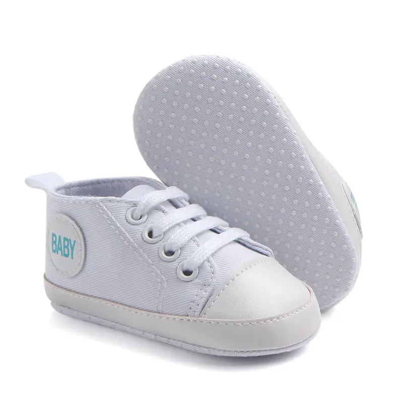 Canvas Classic Sports Sneakers Baby Boys Girls First Walkers Shoes Infant Toddler Soft Sole Anti-slip Baby Shoes - #