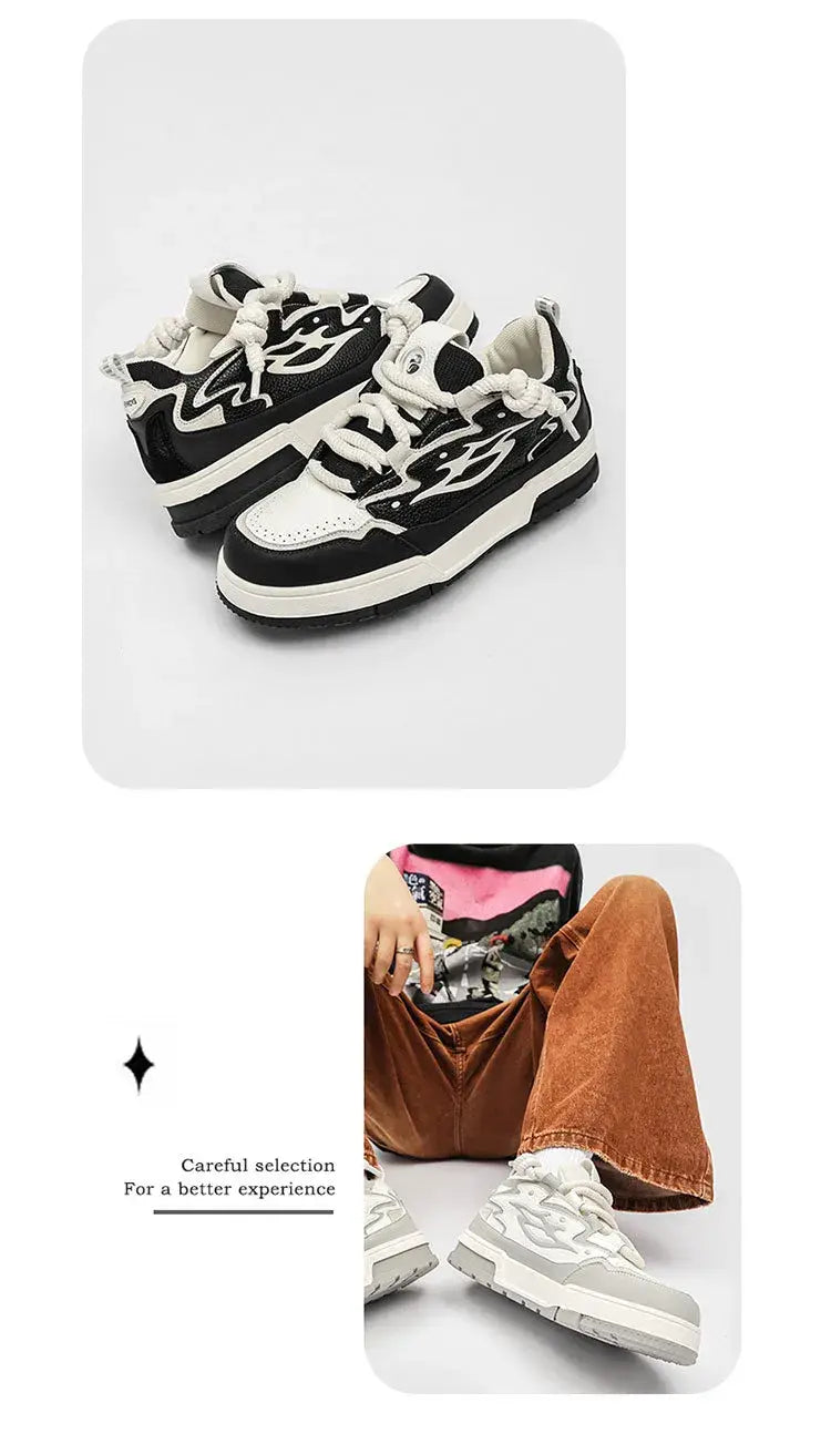 Boys Men’s Platform All-match Height Increasing Niche Personality Korean Casual Shoes - # BOAA73510002