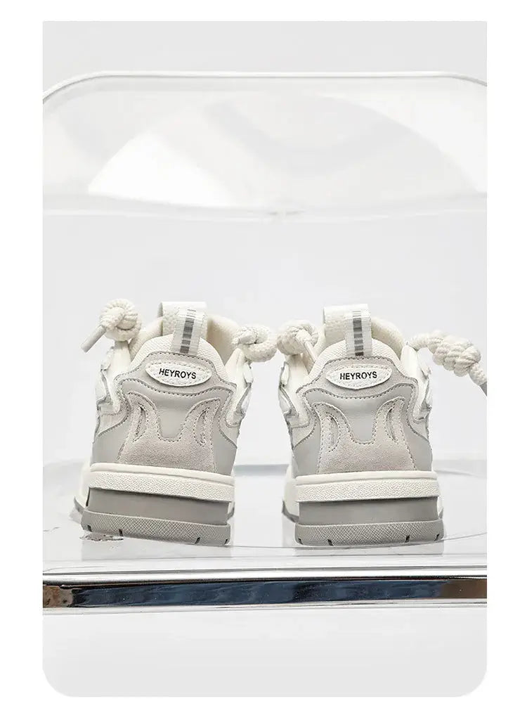 Boys Men’s Platform All-match Height Increasing Niche Personality Korean Casual Shoes - # BOAA73510002