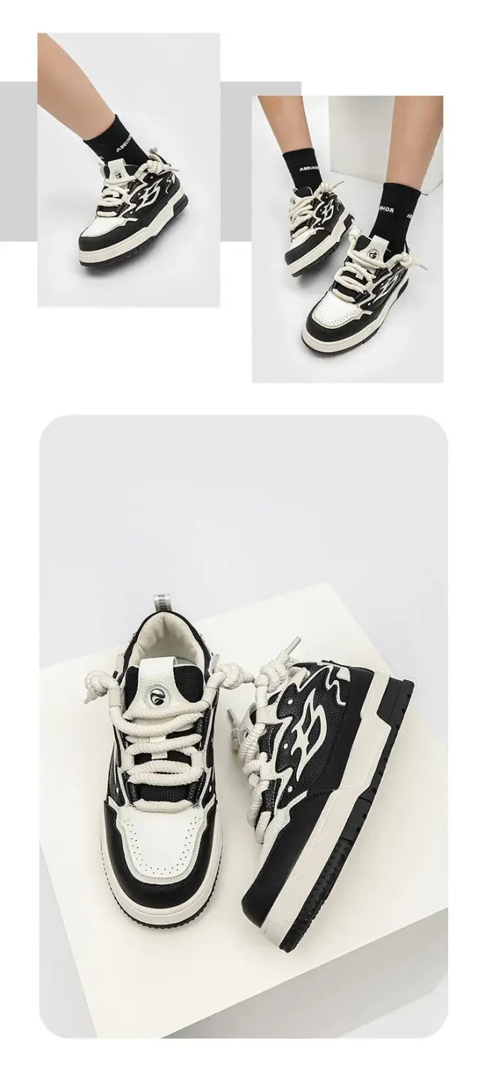 Boys Men’s Platform All-match Height Increasing Niche Personality Korean Casual Shoes - # BOAA73510002