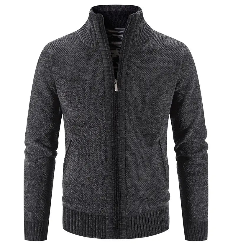 Men’s Fleece Lined Knitwear Jacket | For Autumn/Winter- # BOAA13210018