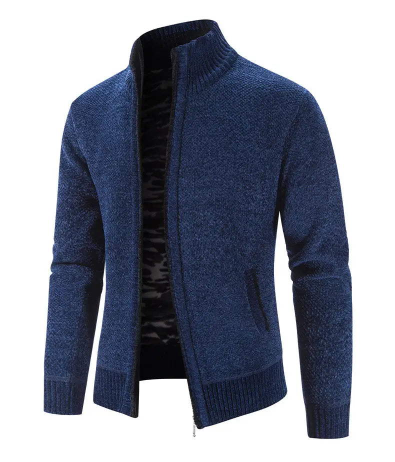 Men’s Fleece Lined Knitwear Jacket | For Autumn/Winter- # BOAA13210018