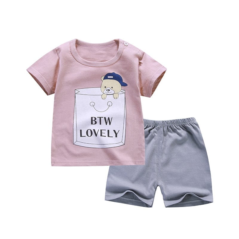 Pure Cotton Korean Baby T-shirts for Boys and Girls