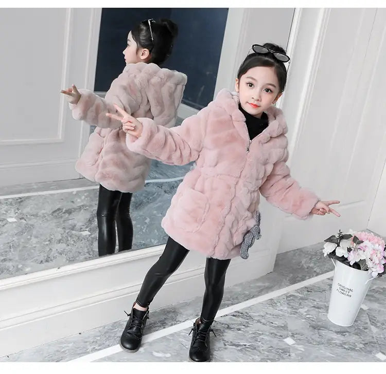 Girls' Coat in Purple