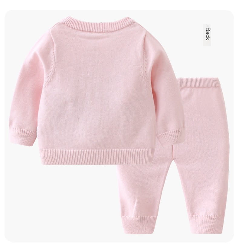 Baby sweater set close-up