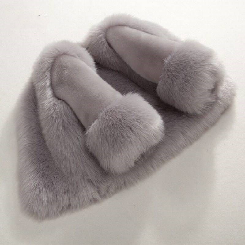 Girls’ New Fox Fur Thickened Cotton Coat - # GIAA21210048