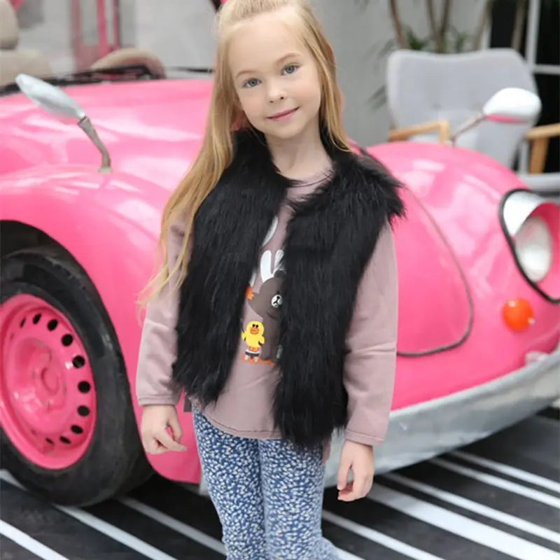 Children’s Faux Fur Vest - # BAAA61110022 & GIAA21210058