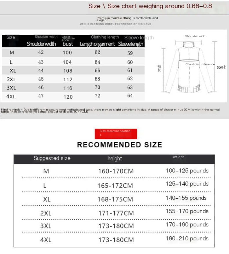 Men's Standing Neck Thickened Sweater