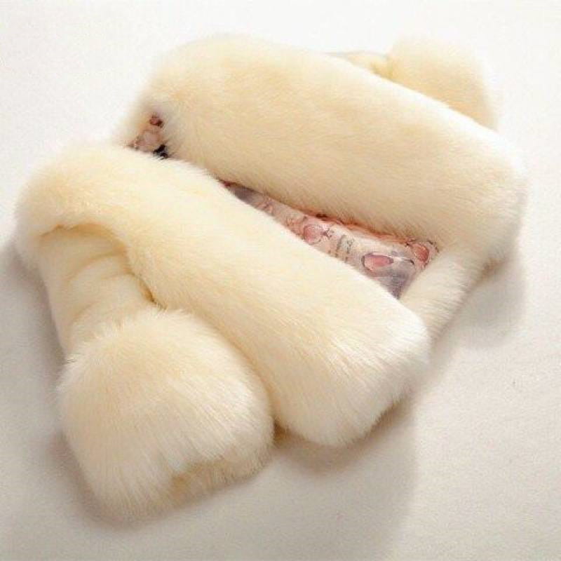 Girls’ New Fox Fur Thickened Cotton Coat - # GIAA21210048