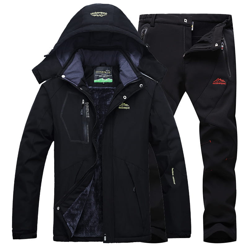 Men’s Winter Waterproof Fleece Lined Outdoor Jacket Set