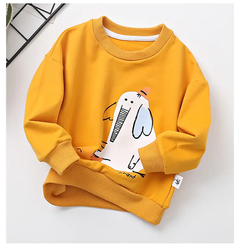 Boys’ Spring Cotton Long Sleeve T-Shirt for Kids