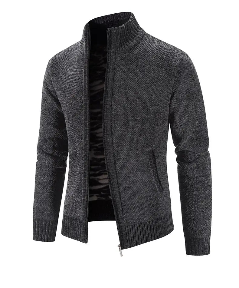 Men’s Fleece Lined Knitwear Jacket | For Autumn/Winter- # BOAA13210018