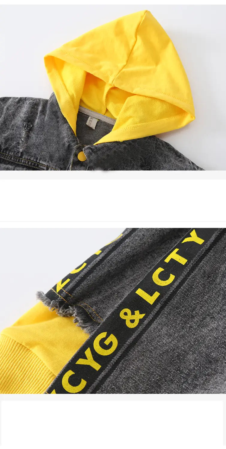 Boy’s Denim Jacket with Hoodie | For Spring and Autumn _ # BOAA13210014 & BOAA12210002