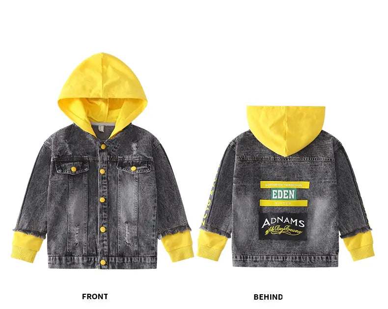 Boy’s Denim Jacket with Hoodie | For Spring and Autumn _ # BOAA13210014 & BOAA12210002