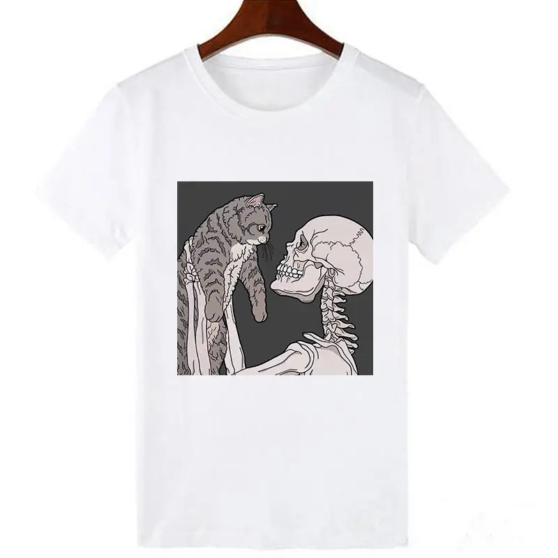 Skull Cat T-shirt 3