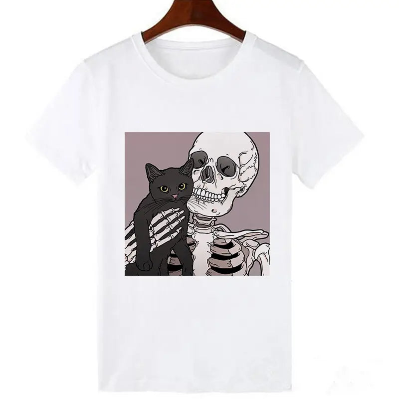 Skull Cat T-shirt 4