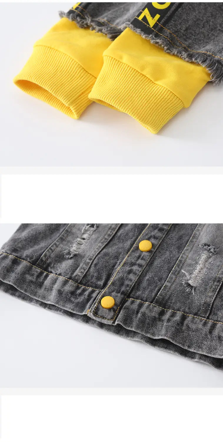 Boy’s Denim Jacket with Hoodie | For Spring and Autumn _ # BOAA13210014 & BOAA12210002