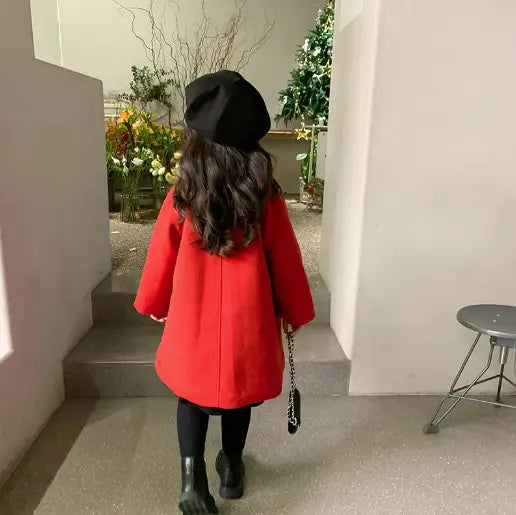 Girls Mid-Length Coat - Image 2