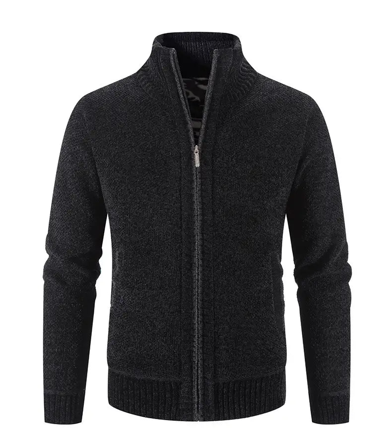 Men’s Fleece Lined Knitwear Jacket | For Autumn/Winter- # BOAA13210018