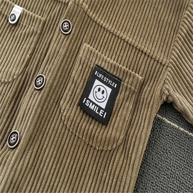 Boy’s Corduroy Jacket for Spring and Autumn