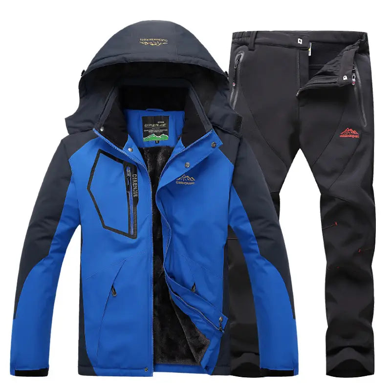 Men’s Winter Waterproof Fleece Lined Outdoor Jacket Set