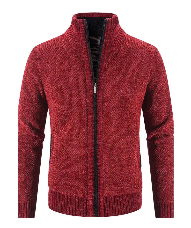 Men’s Fleece Lined Knitwear Jacket | For Autumn/Winter- # BOAA13210018