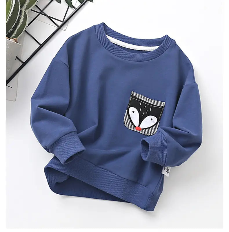 Boys’ Spring Cotton Long Sleeve T-Shirt for Kids