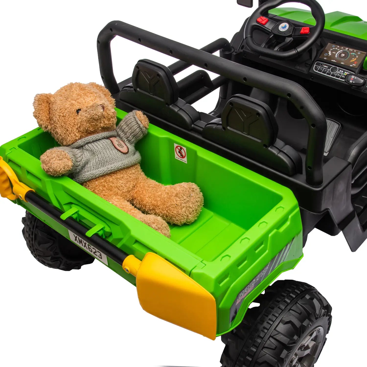 24V Ride On Truck 2 Seater Ride On UTV With 2x200W Motor Ride On Dump Truck With Dump Bed Shovel Ride On Car