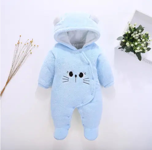 Baby onesie in Pink Cat design