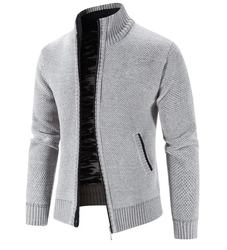 Men’s Fleece Lined Knitwear Jacket | For Autumn/Winter- # BOAA13210018