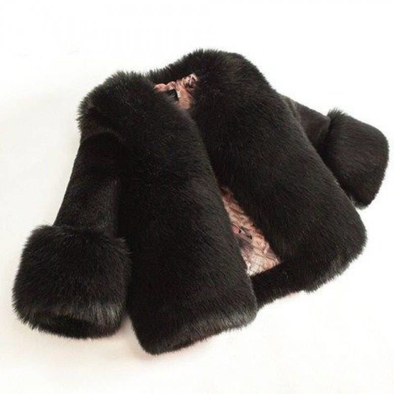 Girls’ New Fox Fur Thickened Cotton Coat - # GIAA21210048
