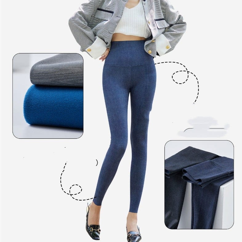 Women’s Thickened Fleece-lined Shark Pants | For Autumn and Winter - # GIAA23410049