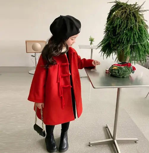 Girls Mid-Length Coat - Image 3