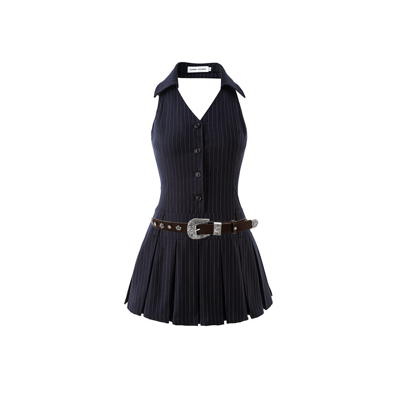 French Kikyo Off-Shoulder Spicy Girl Dress - # GIAA231710019