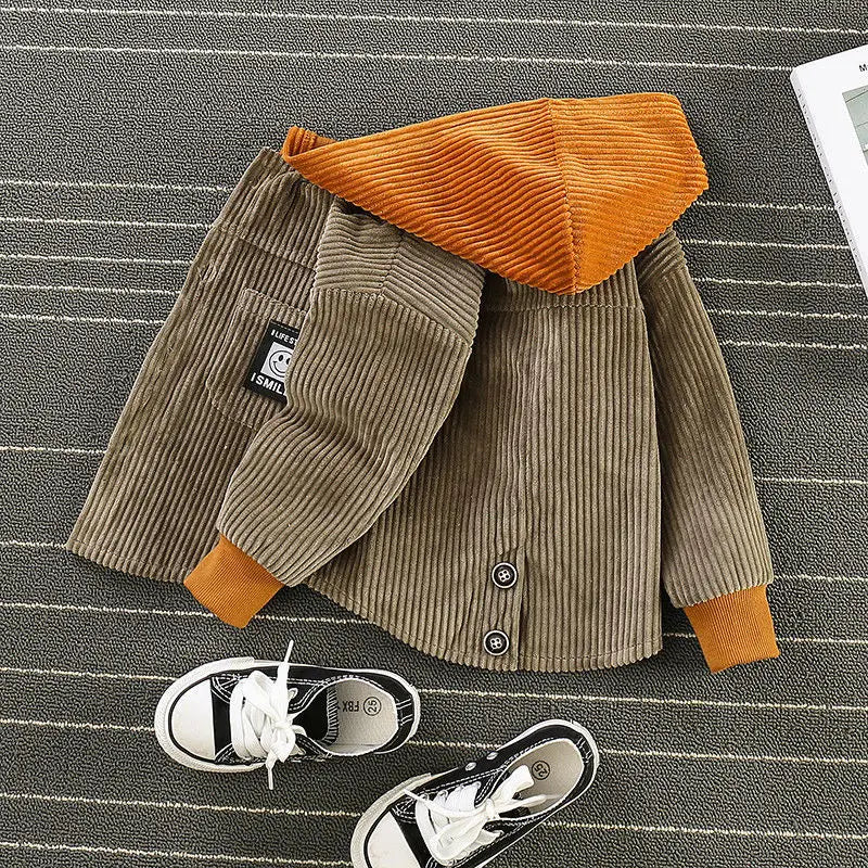 Boy’s Corduroy Jacket for Spring and Autumn