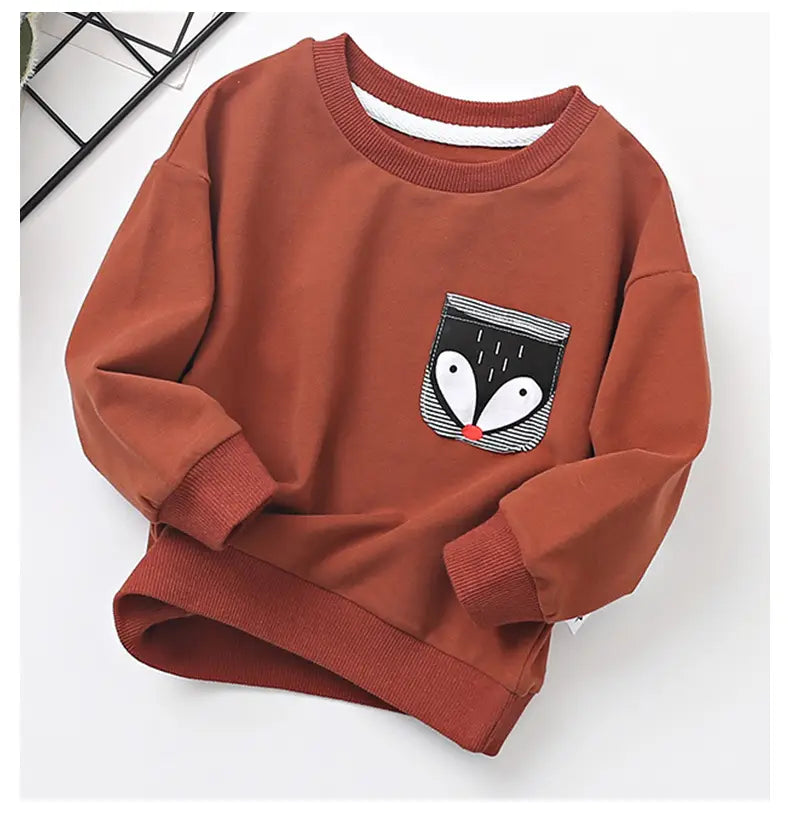 Boys’ Spring Cotton Long Sleeve T-Shirt for Kids
