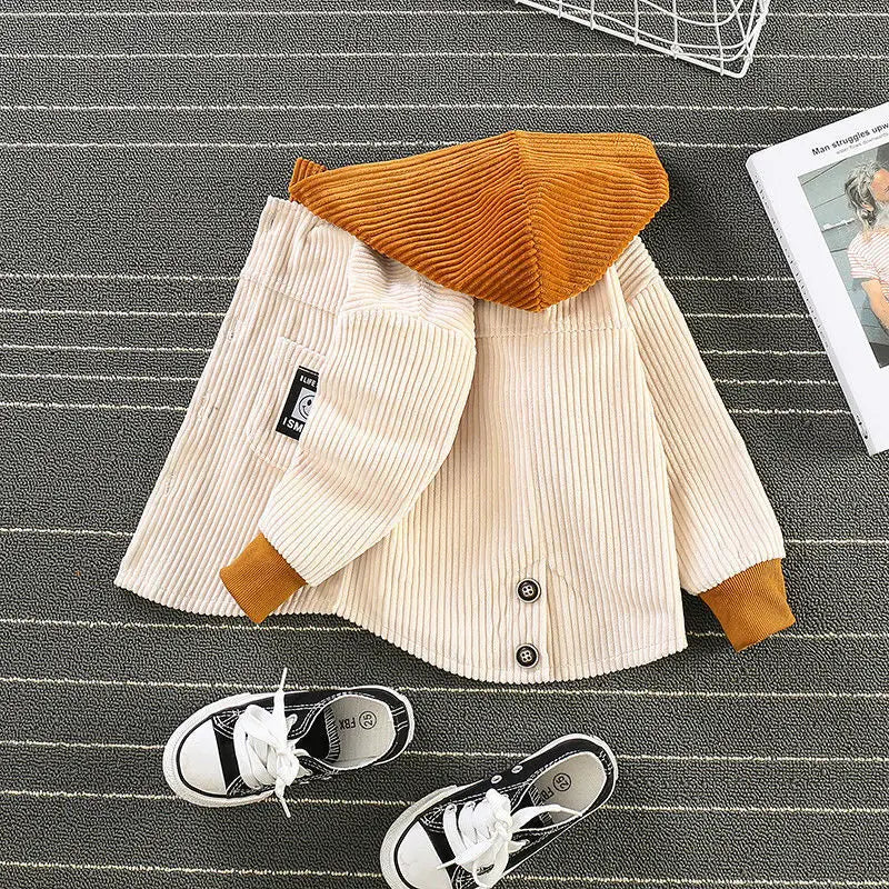 Boy’s Corduroy Jacket for Spring and Autumn