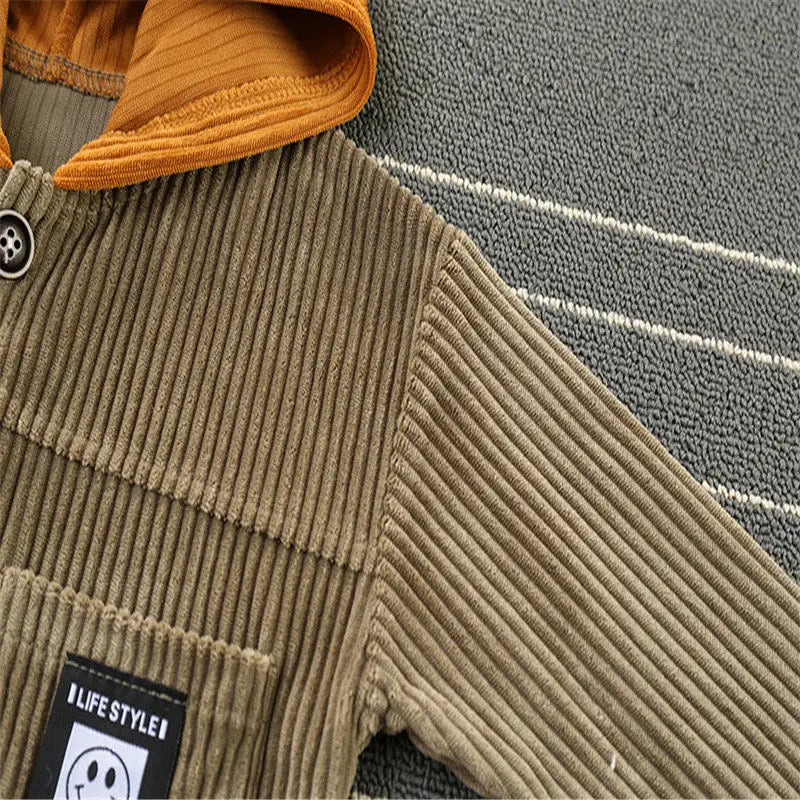 Boy’s Corduroy Jacket for Spring and Autumn