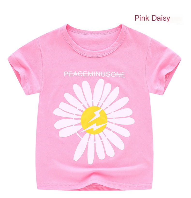 Summer Cartoon Cotton Short Sleeve T-Shirt for Kids