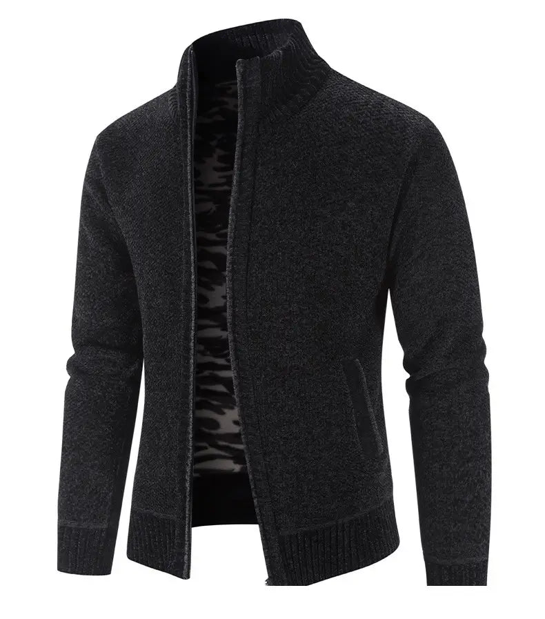 Men’s Fleece Lined Knitwear Jacket | For Autumn/Winter- # BOAA13210018
