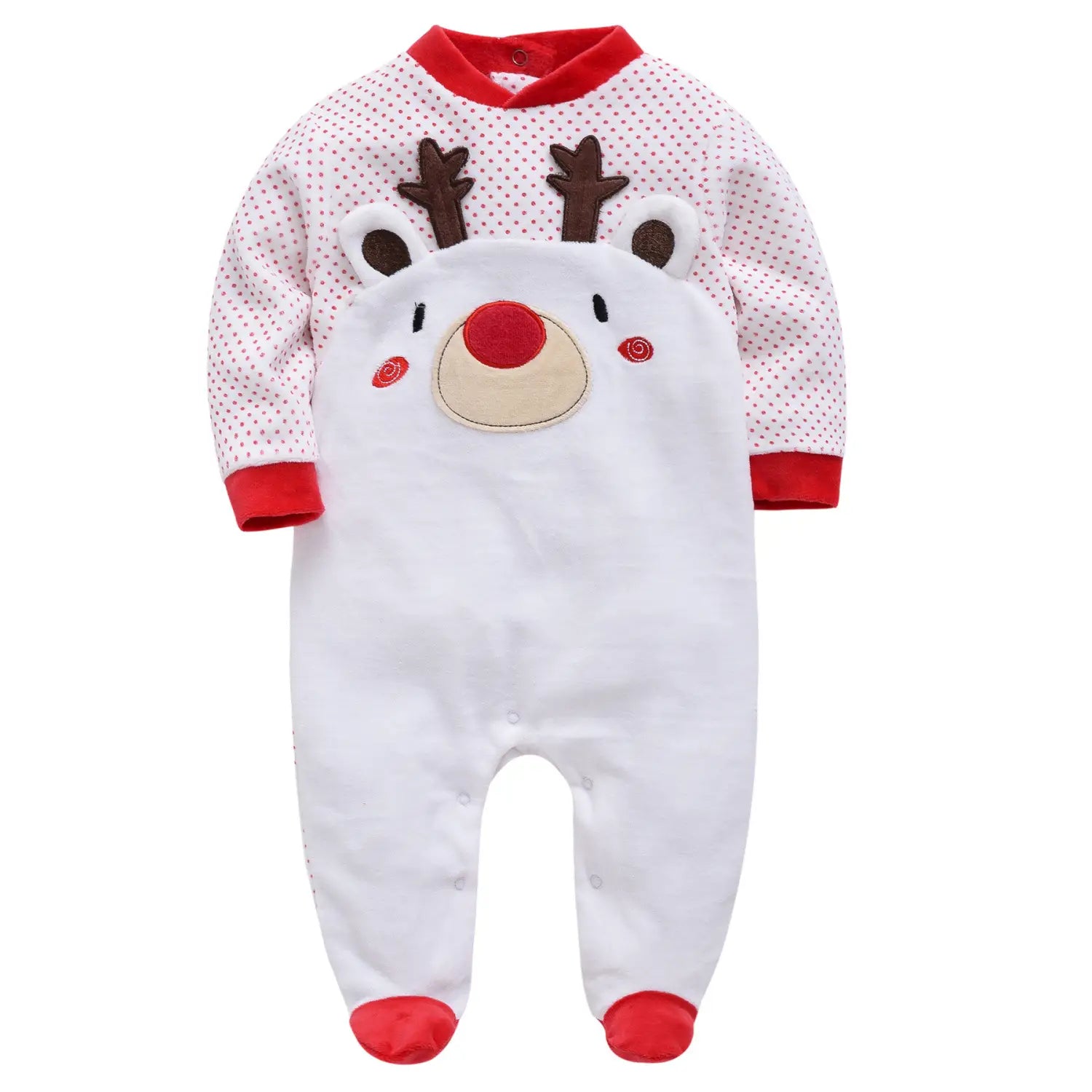 Baby Cotton Long Sleeve Bodysuit | For Newborns - # BAAA21110071