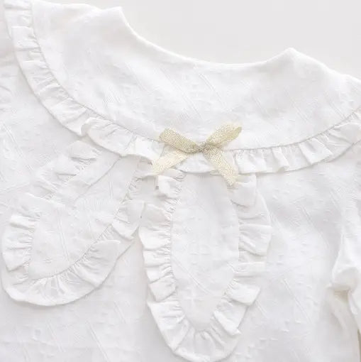 Girls Shirt Puff Sleeve Detail