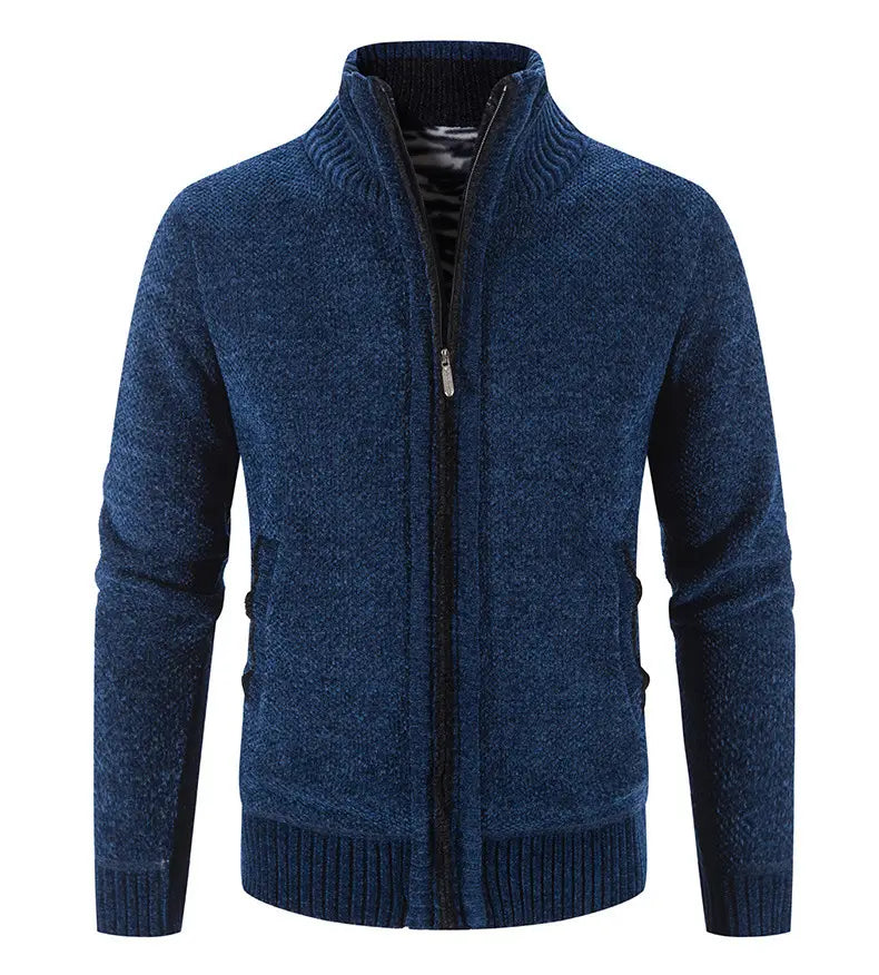 Men’s Fleece Lined Knitwear Jacket | For Autumn/Winter- # BOAA13210018