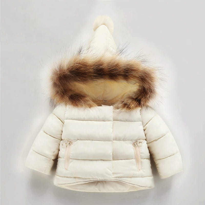 Children’s Thick Cotton Coat with Fur Collar - # BAAA61110024 & GIAA21210062