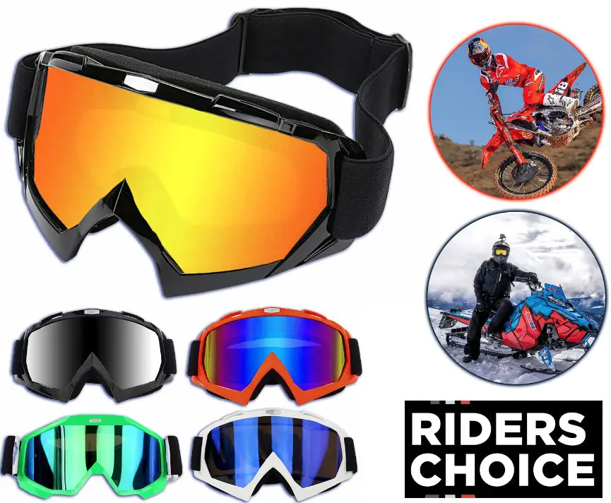 Motocross Goggles Racing Off-Road Dirt Bike ATV UTV BMX MX XC Motorcycle Eyewear - # BOAA221810001
